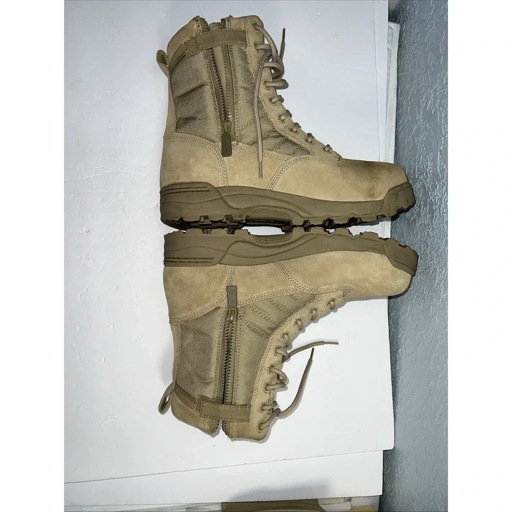 Tactical Military Mens Side Zipper Boots 9